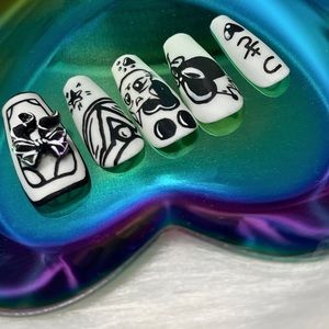 Sailor Moon pop art anime nail, acrylic and press on nails, fake nails